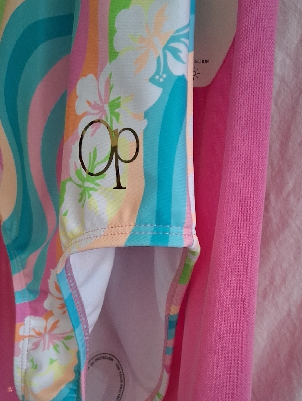 Pool Time Two-Pieces Girls One-Shoulder Ruffle - Picture 5 of 6
